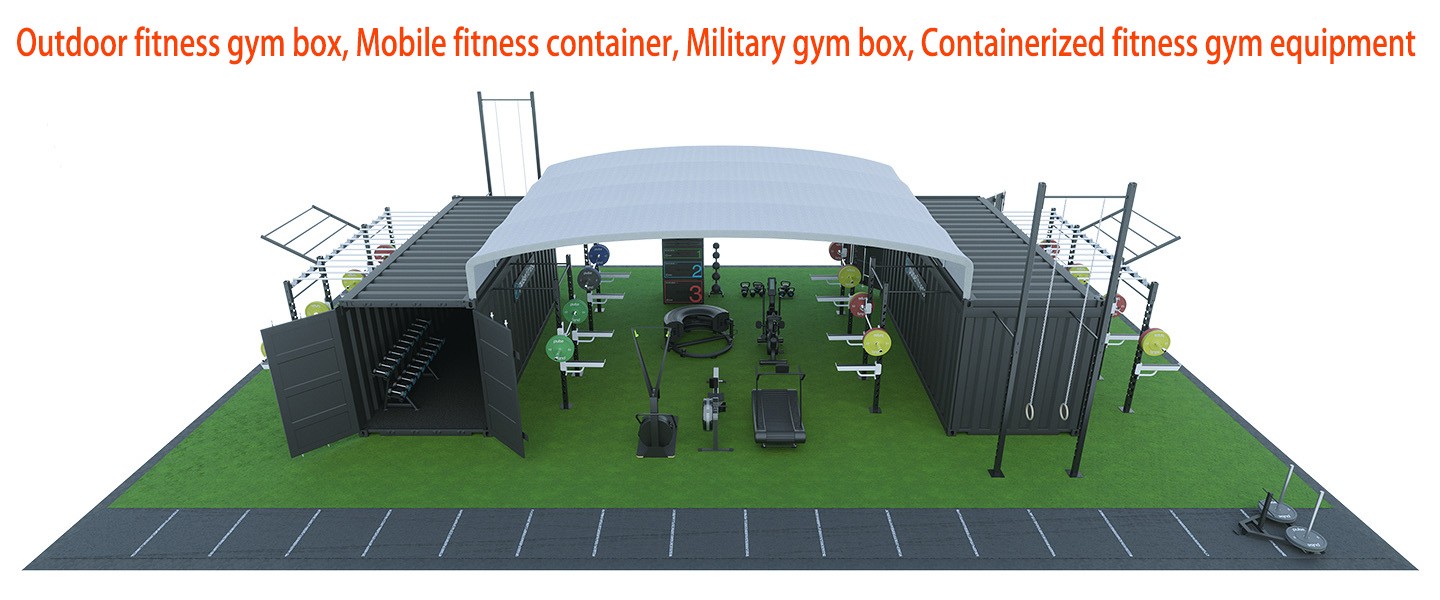 Outdoor gym box / Mobile fitness  gym container